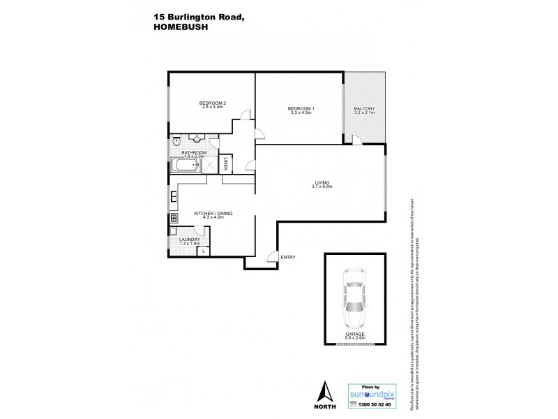 3/15 BURLINGTON ROAD, Homebush NSW 2140 Floorplan
