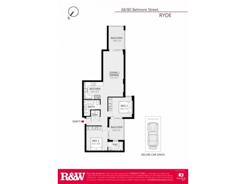 68/80 BELMORE STREET, Ryde NSW 2112