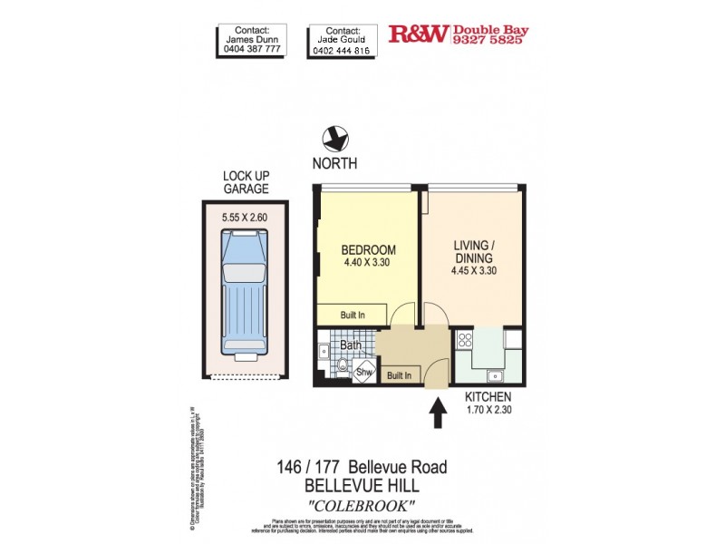 146/177 Bellevue Road, Double Bay NSW 2028 Floorplan