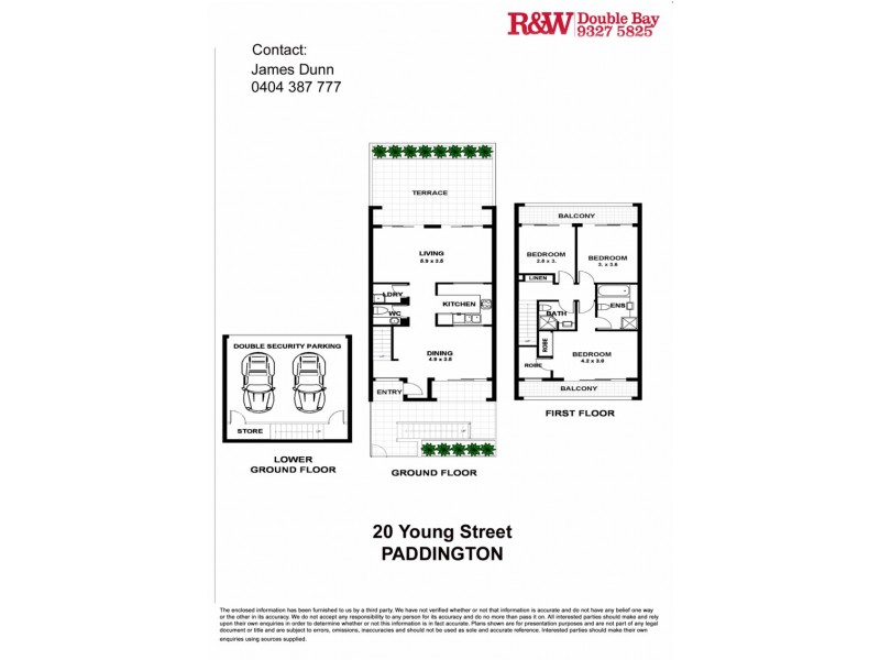 20 Young Street, Paddington NSW 2021 Floorplan