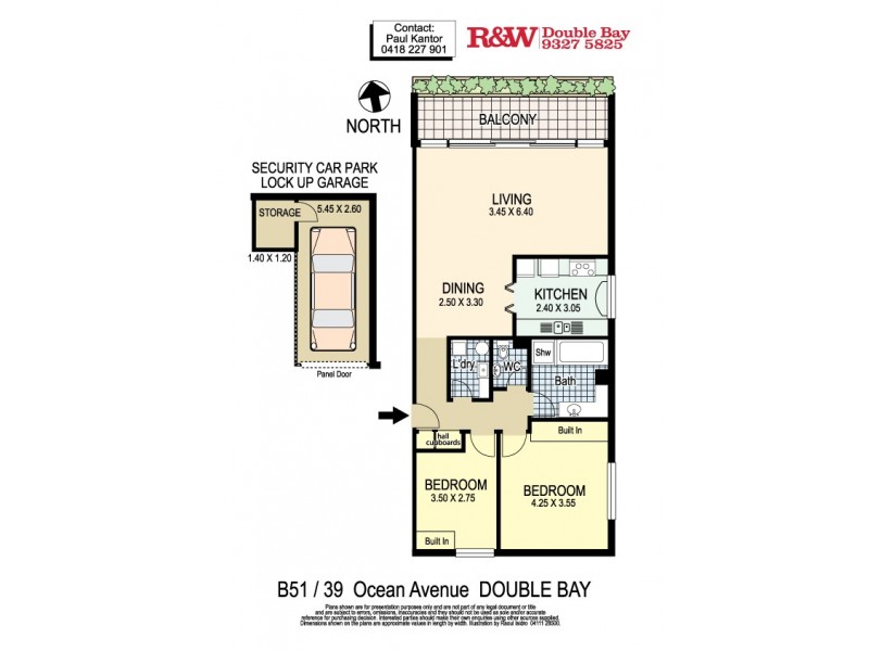 B.51/39 Ocean Avenue, Double Bay NSW 2028 Floorplan