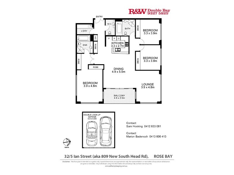 32/5 Ian Street (AKA 809 New South Head Rd), Rose Bay NSW 2029 Floorplan