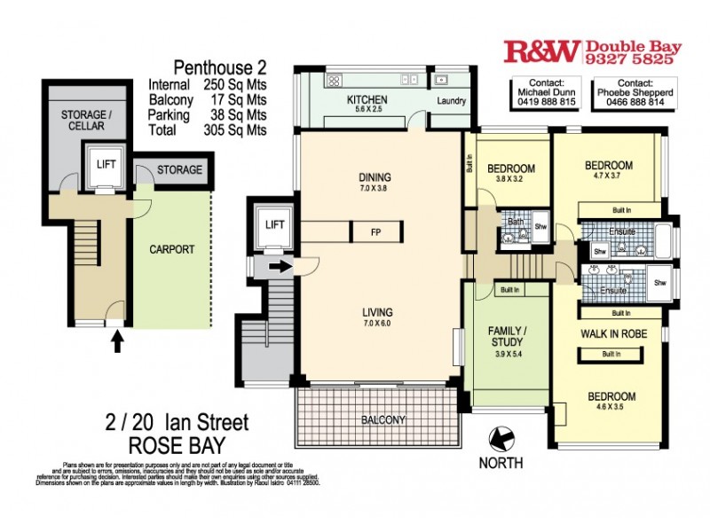 2/20 Ian Street, Rose Bay NSW 2029 Floorplan