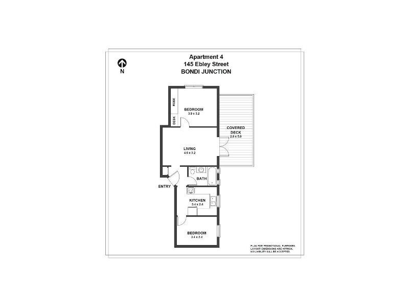 4/145 Ebley Street, Bondi Junction NSW 2022 Floorplan