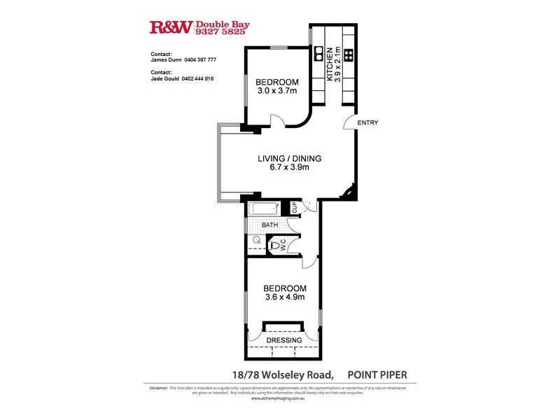 18/78 Wolseley Road, Point Piper NSW 2027 Floorplan