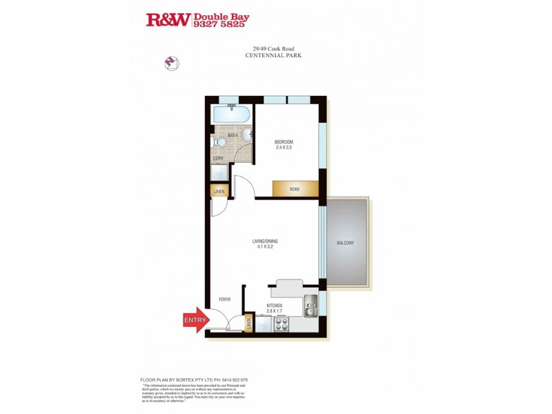 29/49 Cook Road, Centennial Park NSW 2021 Floorplan