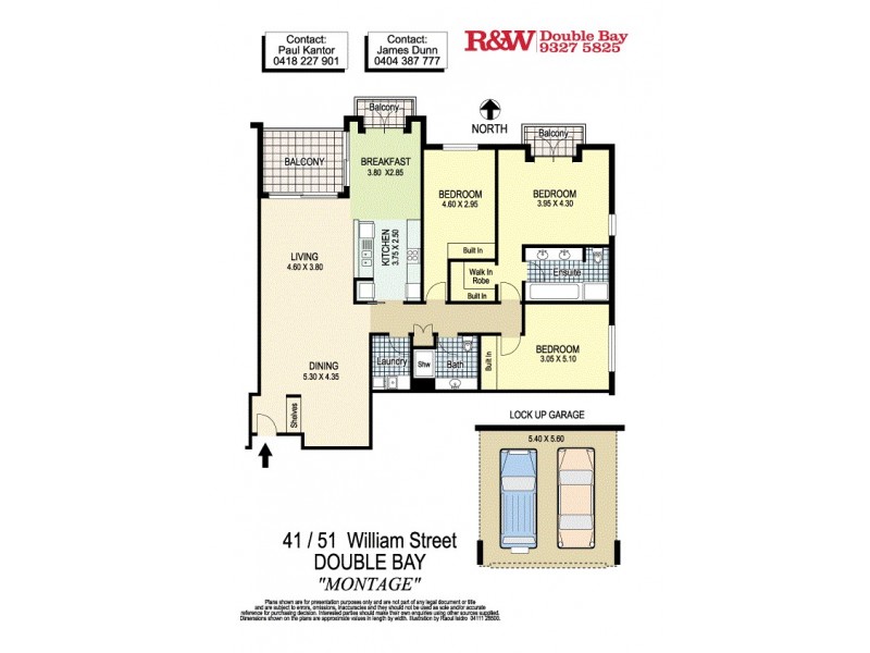 41/51 William Street, Double Bay NSW 2028 Floorplan