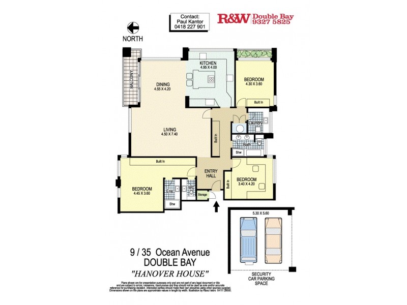 9/35 Ocean Avenue, Double Bay NSW 2028 Floorplan