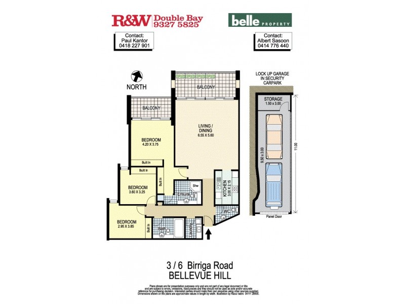 3/6 Birriga road, Bellevue Hill NSW 2023 Floorplan