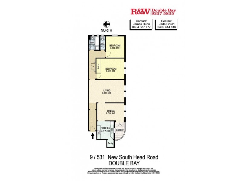 9/531 New South Head Road, Double Bay NSW 2028 Floorplan