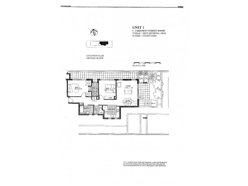 1/1-3 Bennett Street, Bondi NSW 2026 Floorplan