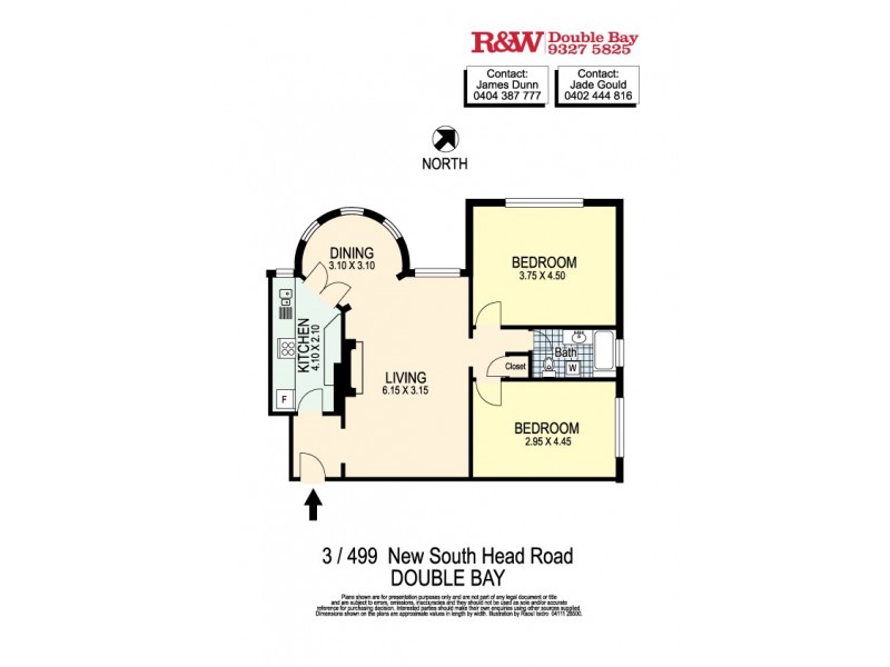 3/499 New South Head Road, Double Bay NSW 2028 Floorplan