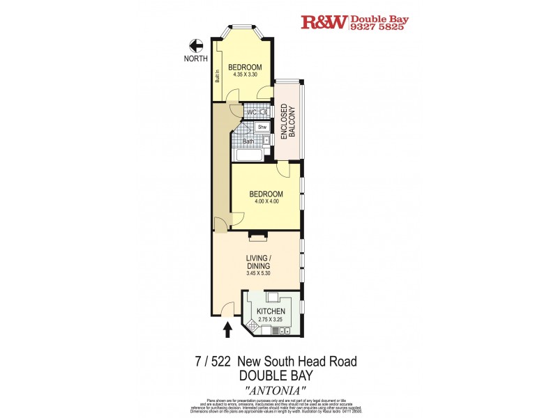 7/522 New South Head Road, Double Bay NSW 2028 Floorplan