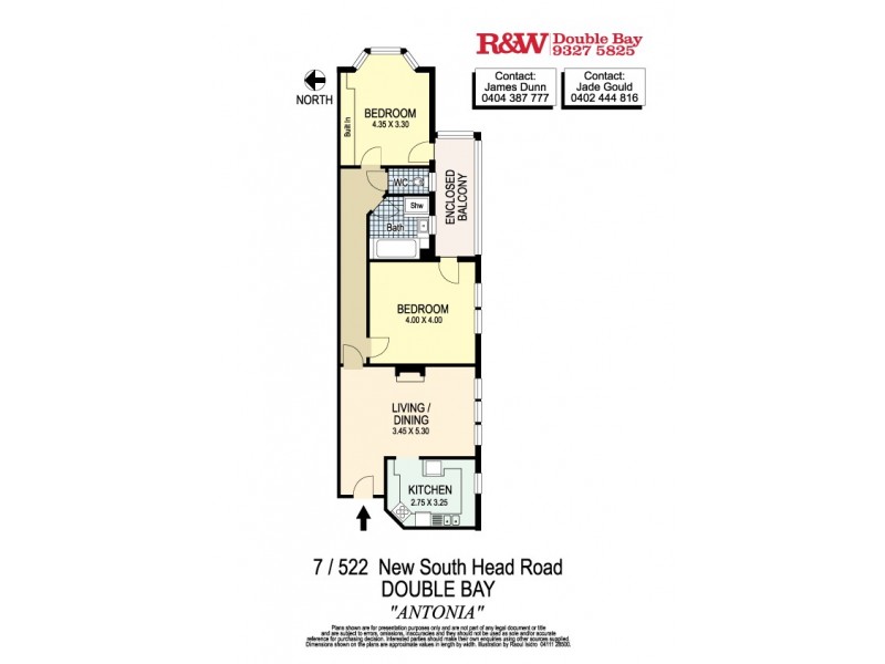 7/522 New South Head Road, Double Bay NSW 2028 Floorplan