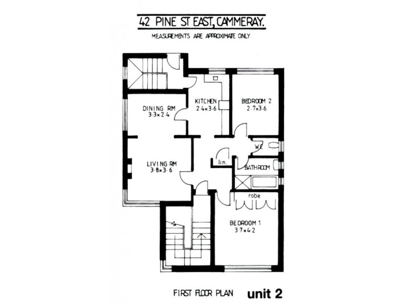 2/42 Pine Street East, Cammeray NSW 2062 Floorplan