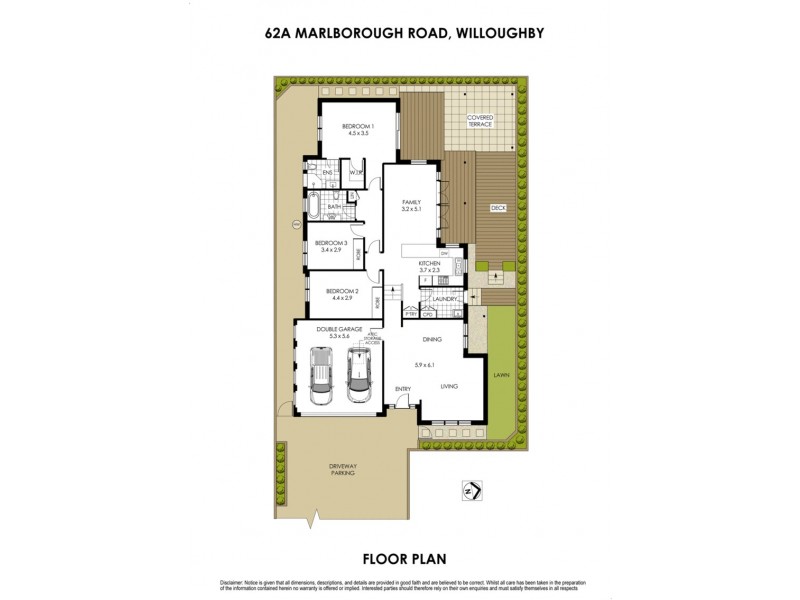 62A  Marlborough Road, Willoughby NSW 2068 Floorplan