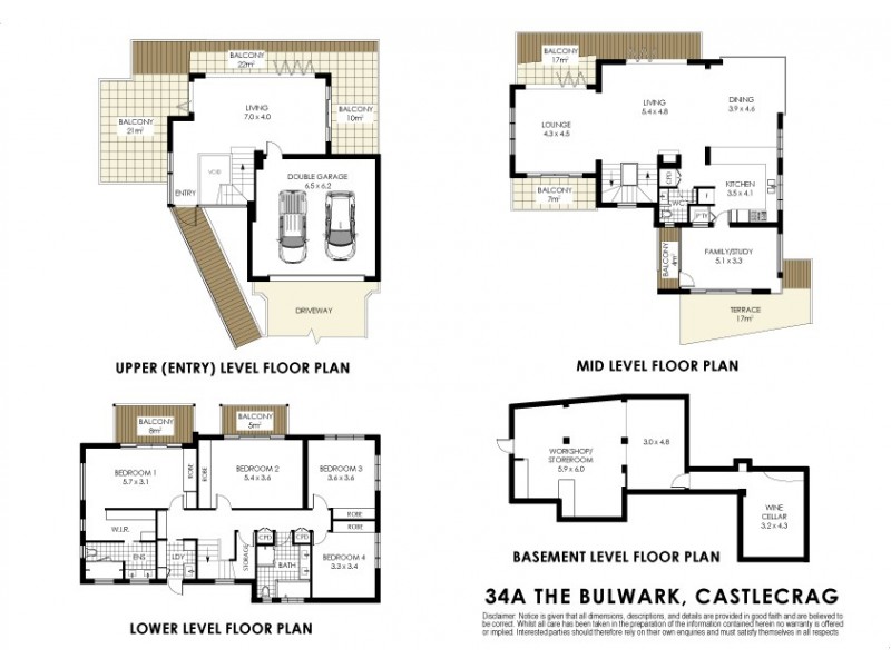 34A The Bulwark, Castlecrag NSW 2068 Floorplan
