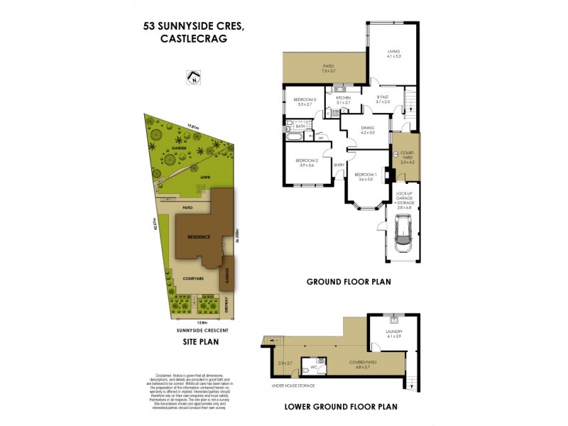 53 Sunnyside Crescent, Castlecrag NSW 2068 Floorplan