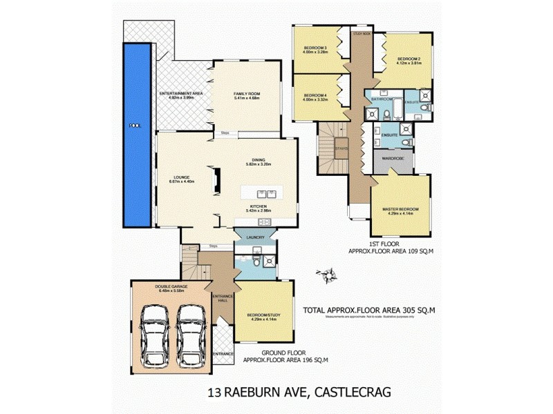 13 Raeburn Avenue, Castlecrag NSW 2068 Floorplan