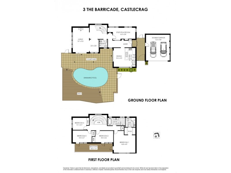 3 The Barricade, Castlecrag NSW 2068 Floorplan