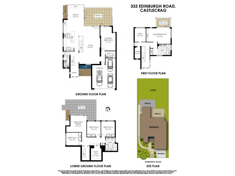 333 Edinburgh Road, Castlecrag NSW 2068 Floorplan
