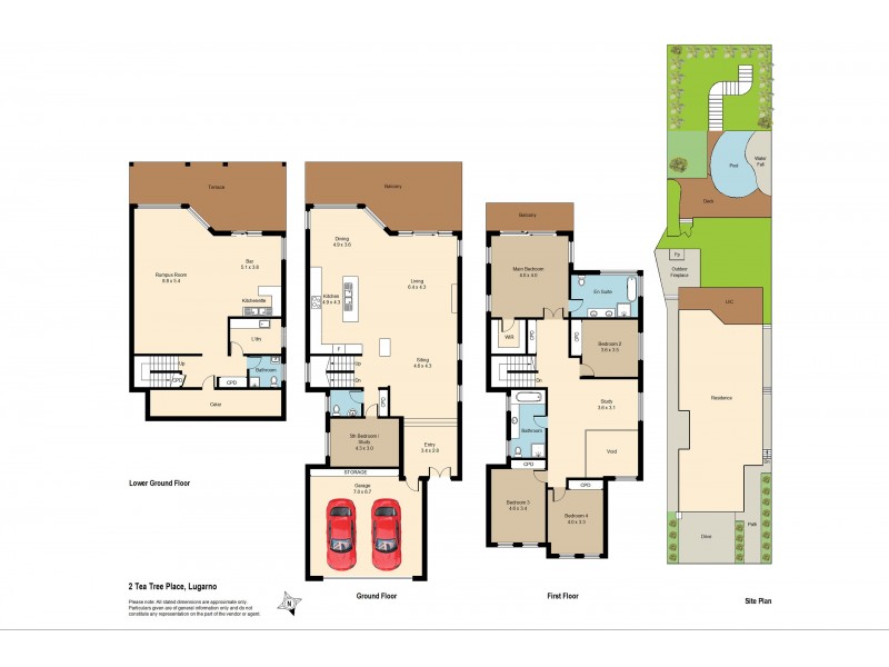 2 Tea Tree Place, Lugarno NSW 2210 Floorplan