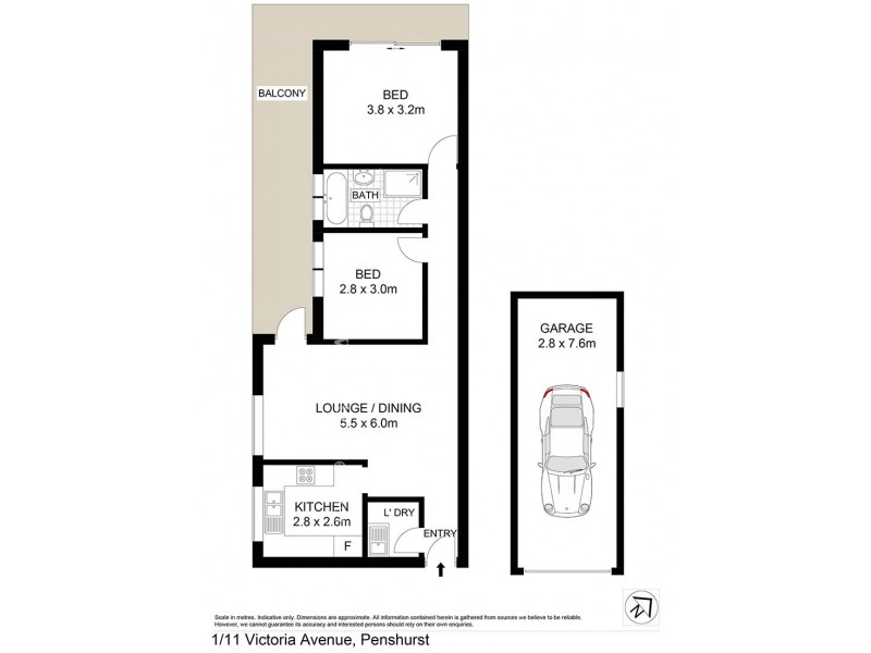 1/11 Victoria Avenue, Penshurst NSW 2222 Floorplan