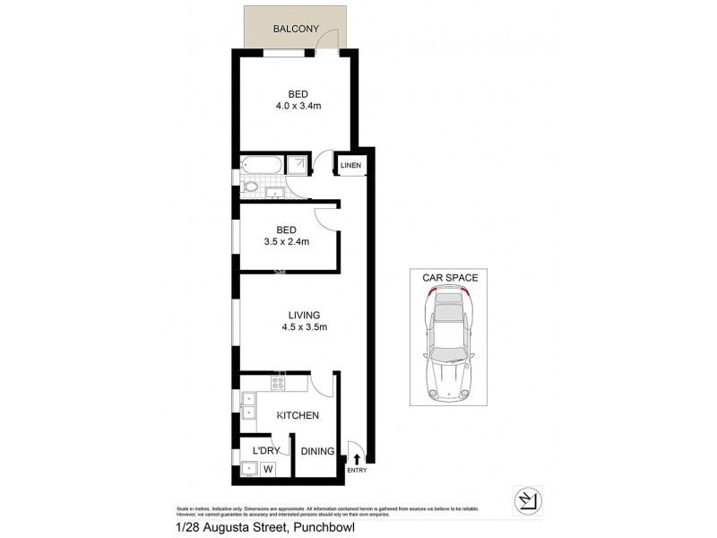 1/28 Augusta Street, Punchbowl NSW 2196 Floorplan