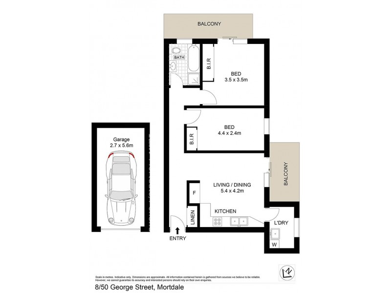 8/50 George Street, Mortdale NSW 2223 Floorplan