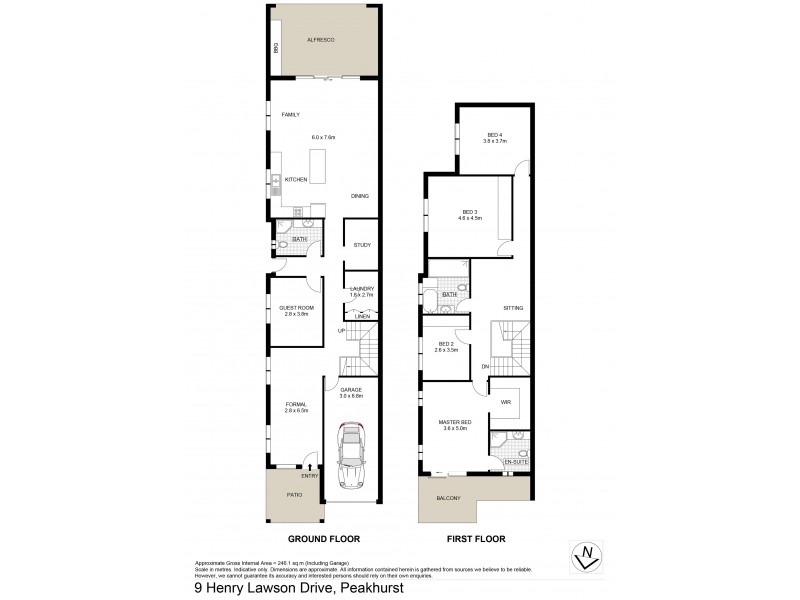 9 Henry Lawson Drive, Peakhurst NSW 2210 Floorplan