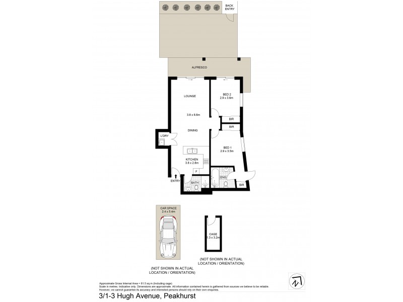 3/1-3 Hugh Avenue, Peakhurst NSW 2210 Floorplan