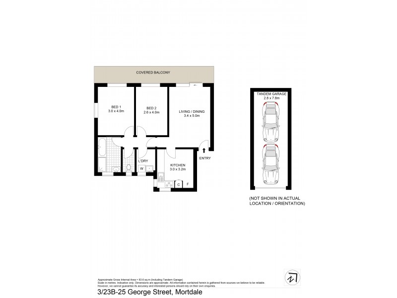 3/23B-25 George Street, Mortdale NSW 2223 Floorplan