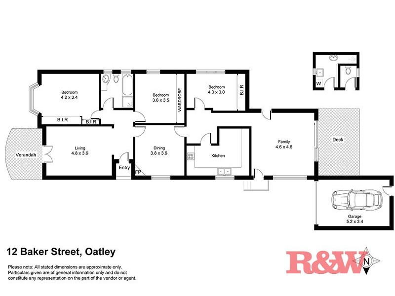 12 Baker Street, Oatley NSW 2223 Floorplan