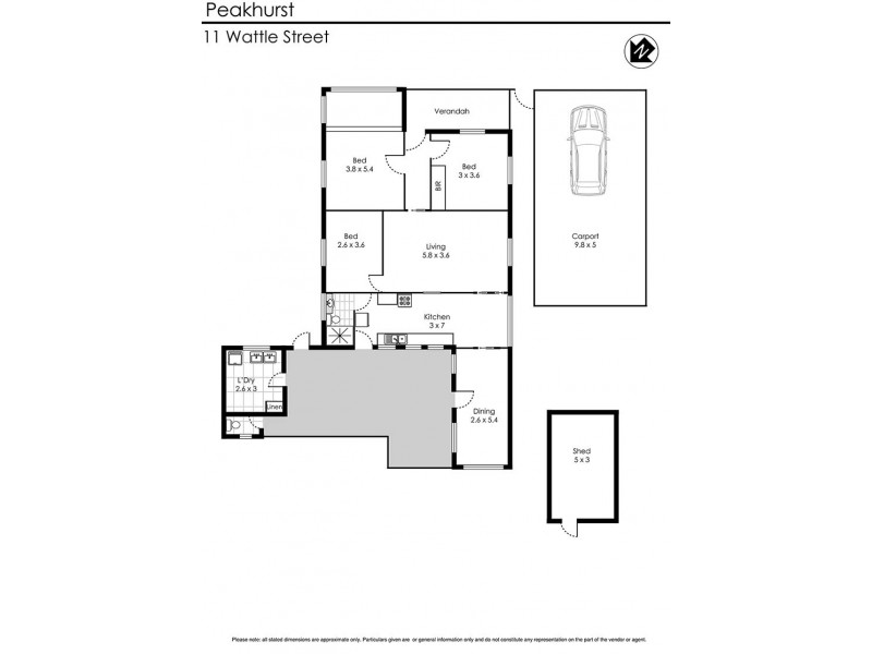 11 Wattle Street, Peakhurst NSW 2210 Floorplan