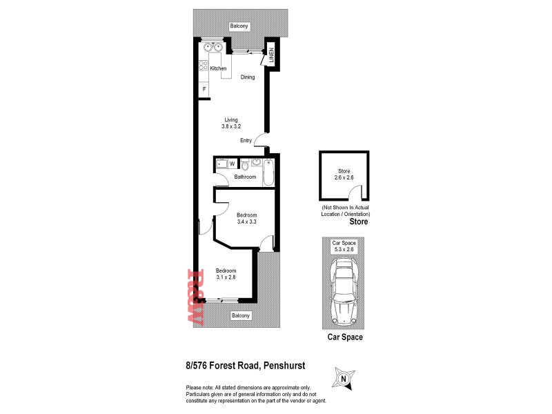 8/576 Forest Road, Penshurst NSW 2222 Floorplan