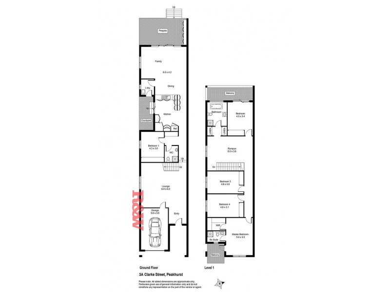 3A Clarke Street North, Peakhurst NSW 2210 Floorplan