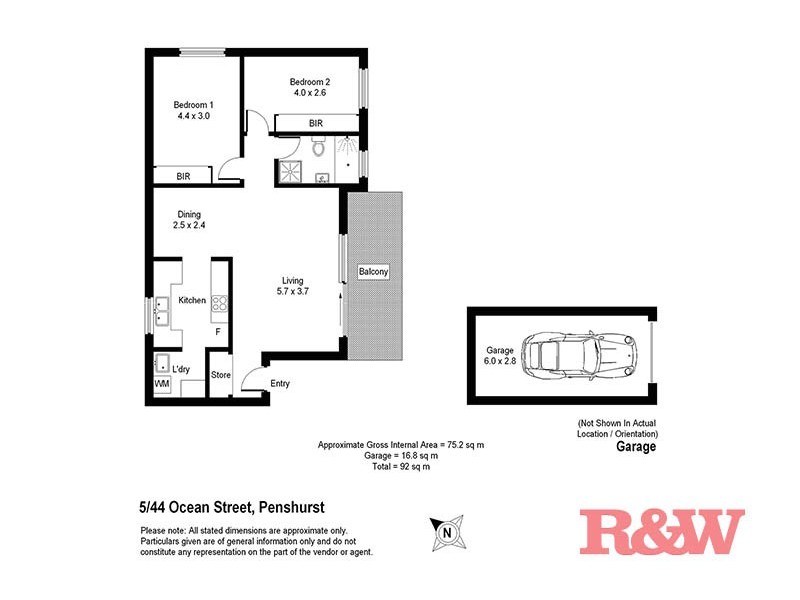 5/44 Ocean Street, Penshurst NSW 2222 Floorplan