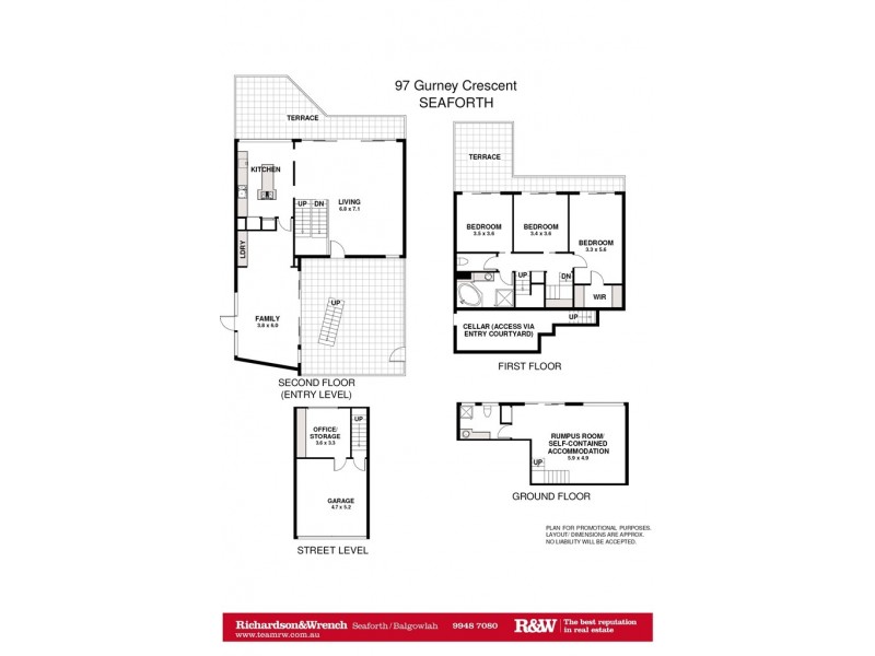 97 Gurney Crescent, Seaforth NSW 2092 Floorplan