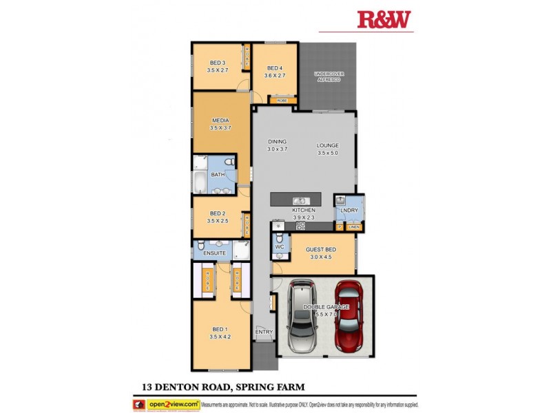 13 Denton Road, Spring Farm NSW 2570 Floorplan