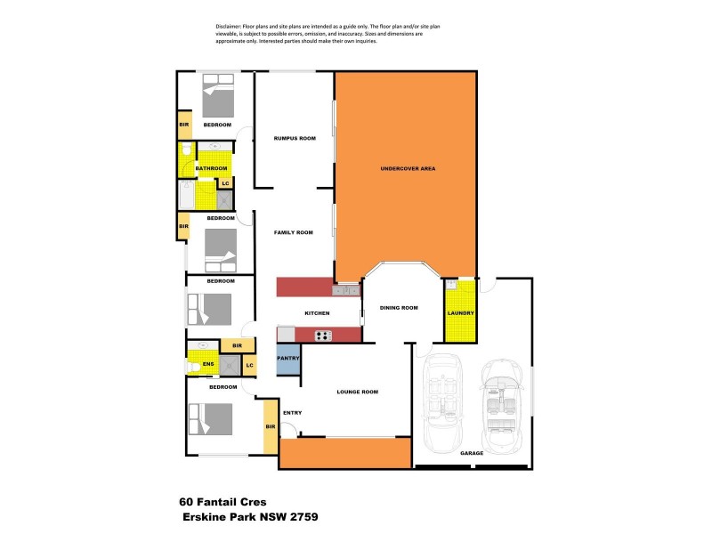 60 Fantail Crescent, Erskine Park NSW 2759 Floorplan