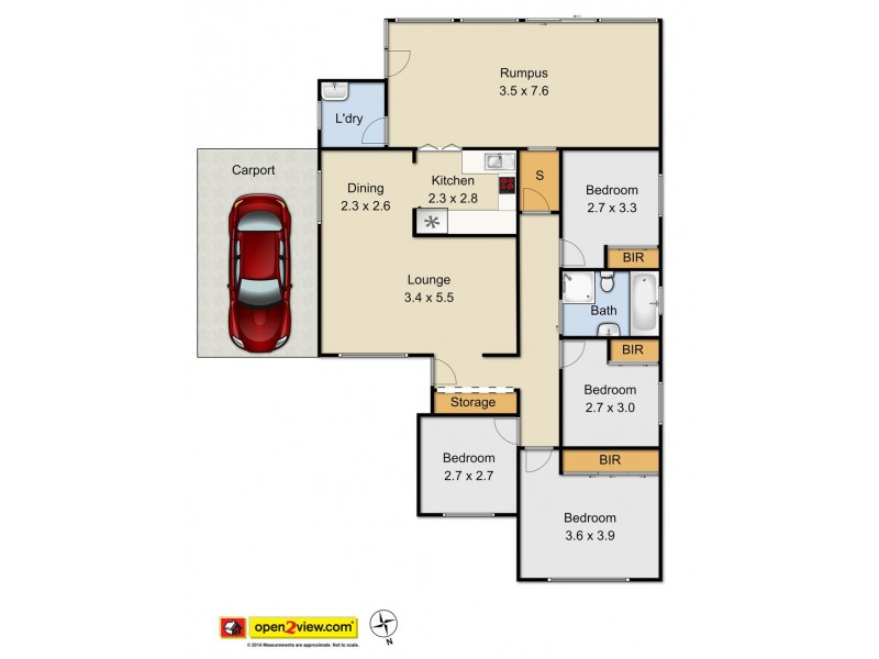 45 Jindalla Crescent, Hebersham NSW 2770 Floorplan