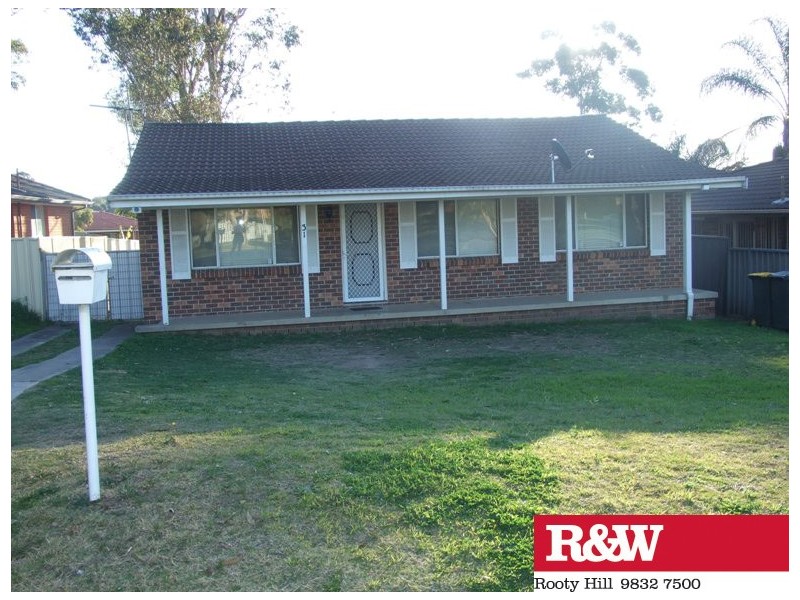 31 SEDGEMAN CRESCENT, Shalvey NSW 2770