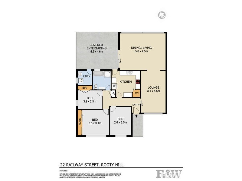 22 Railway Street, Rooty Hill NSW 2766 Floorplan