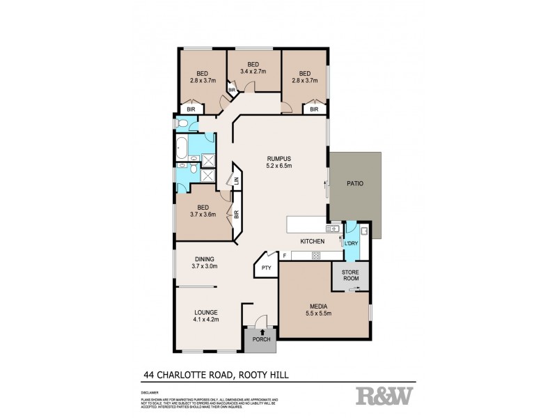 44 Charlotte Road, Rooty Hill NSW 2766 Floorplan