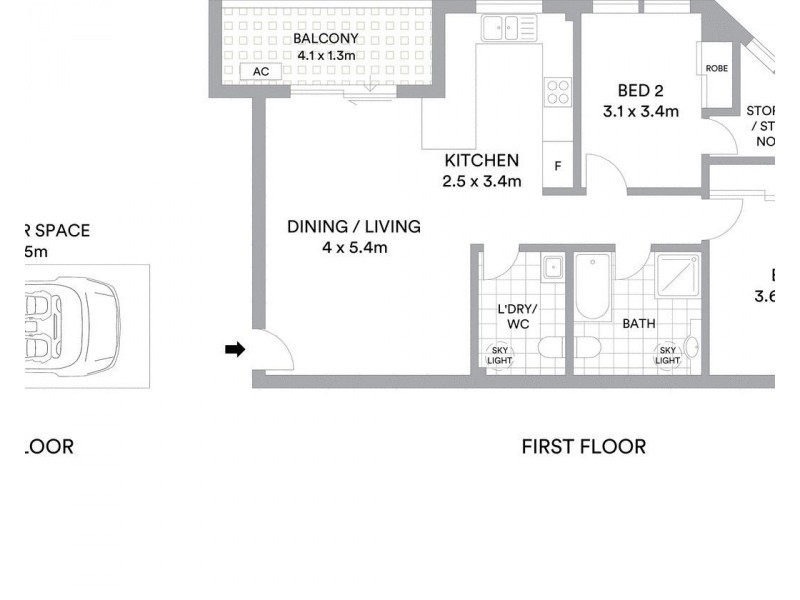 2/2 Lock Street, Blacktown NSW 2148 Floorplan