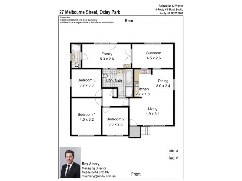 27 Melbourne Street, Oxley Park NSW 2760 Floorplan