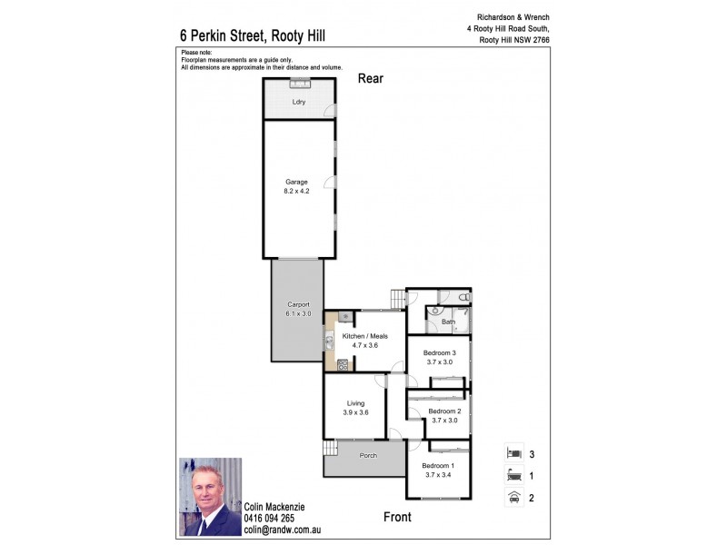 6 Perkins Street, Rooty Hill NSW 2766 Floorplan