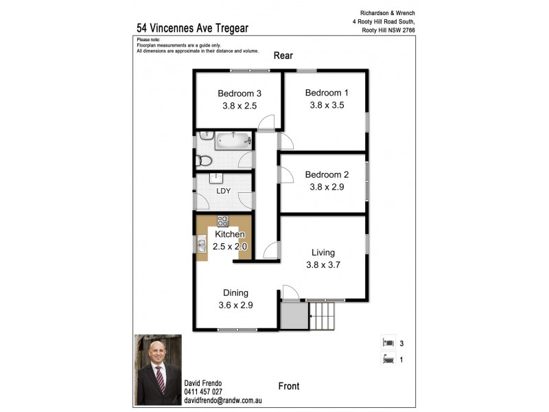 54 Vincennes Avenue, Tregear NSW 2770 Floorplan