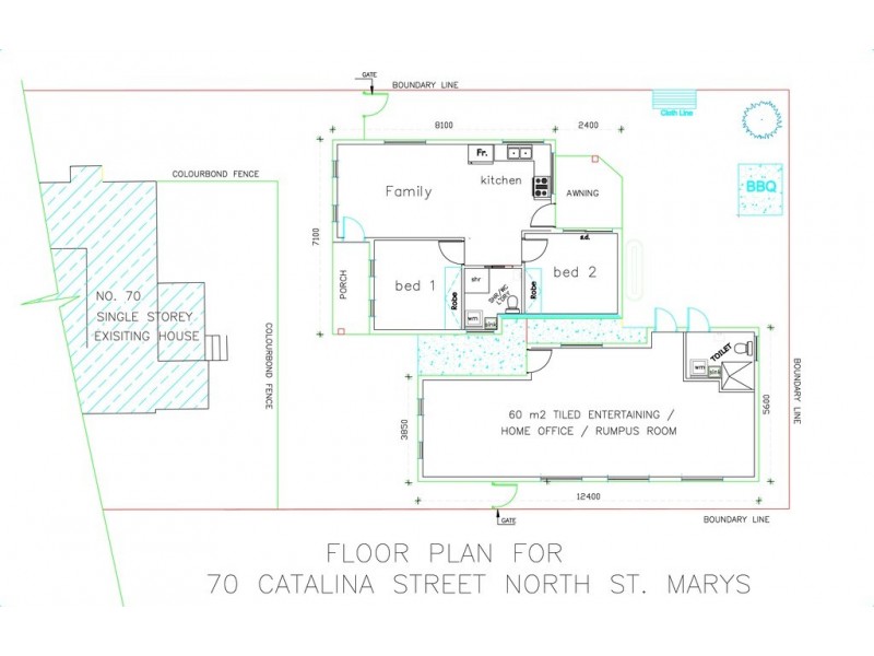70a Catalina Street, North St Marys NSW 2760 Floorplan