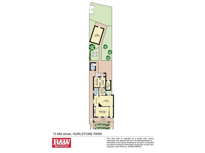 13 Mill Street, Hurlstone Park NSW 2193 Floorplan